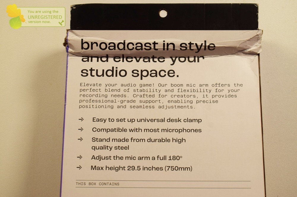 NORTH Boom Mic Arm: Microphone Stand