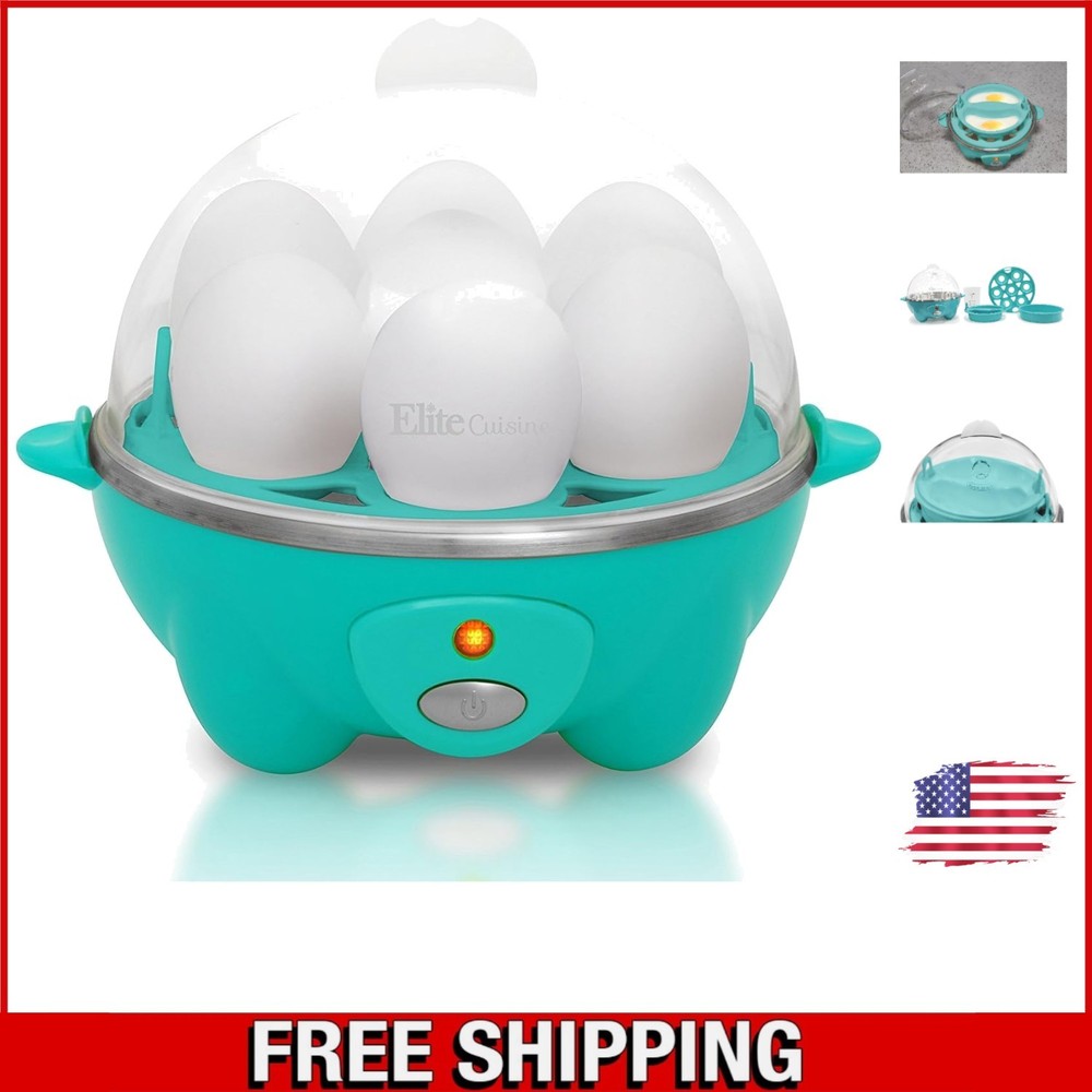 Colorful Electric Egg Cooker: Rapid Boiling for 7 Eggs with Buzzer Alert & Timer
