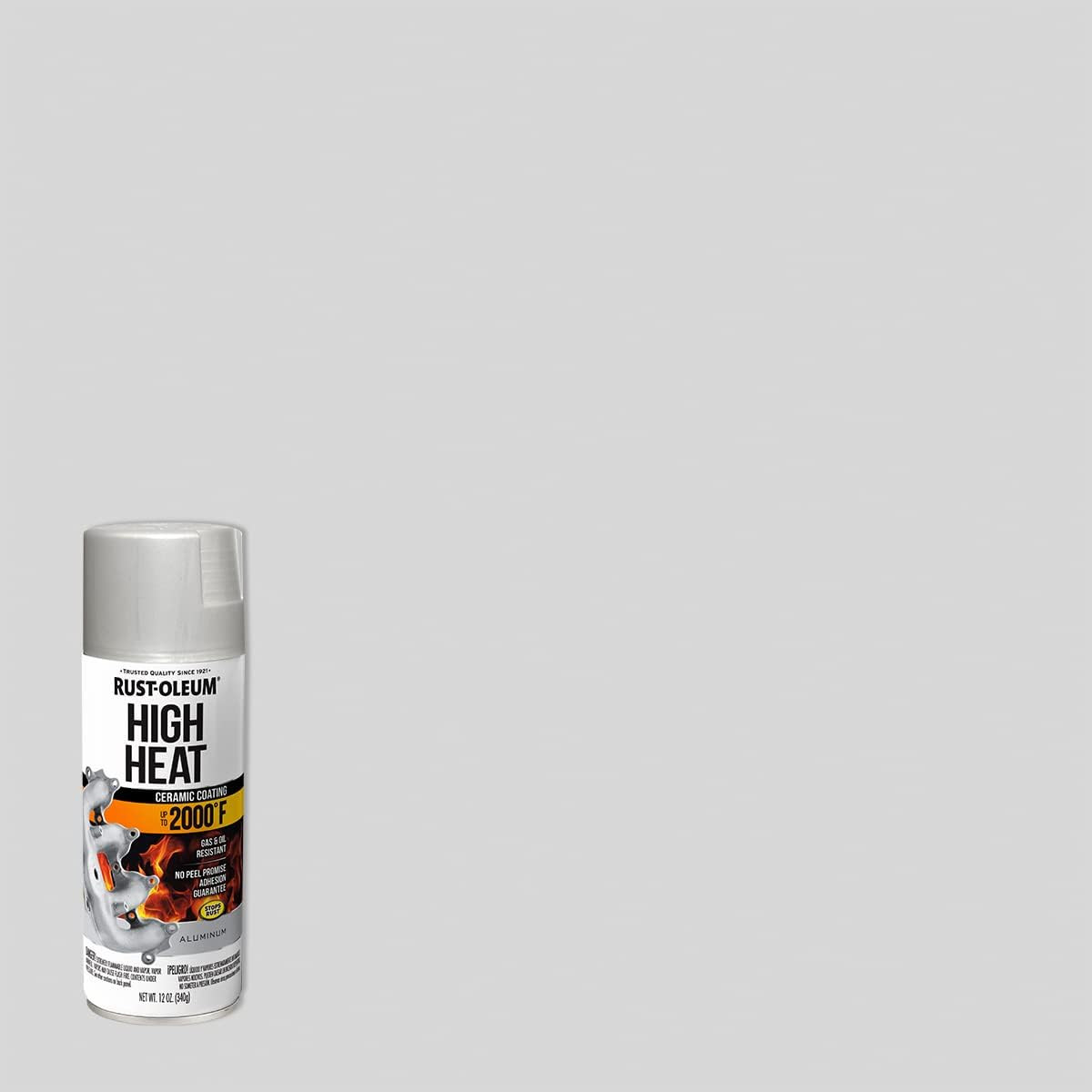 Rust-Oleum 248904 Automotive High Heat Spray Paint, Flat Aluminum 12 Ounce