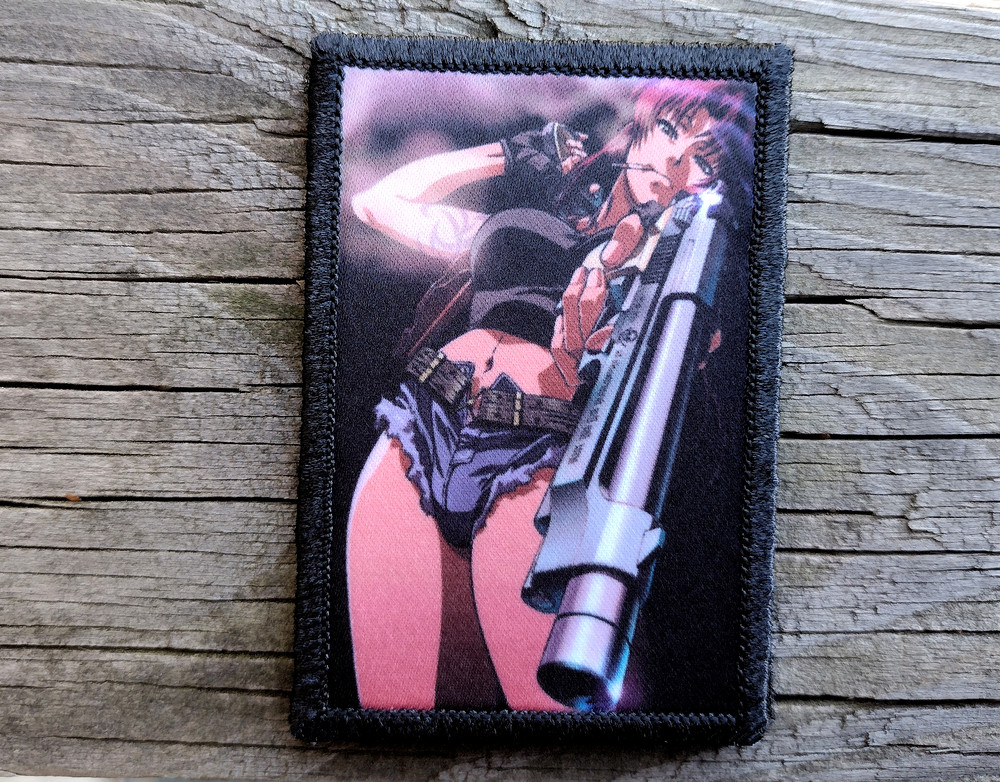 Revy Anime Morale Patch Hook and Loop Army Custom Tactical 2A Gear Custom