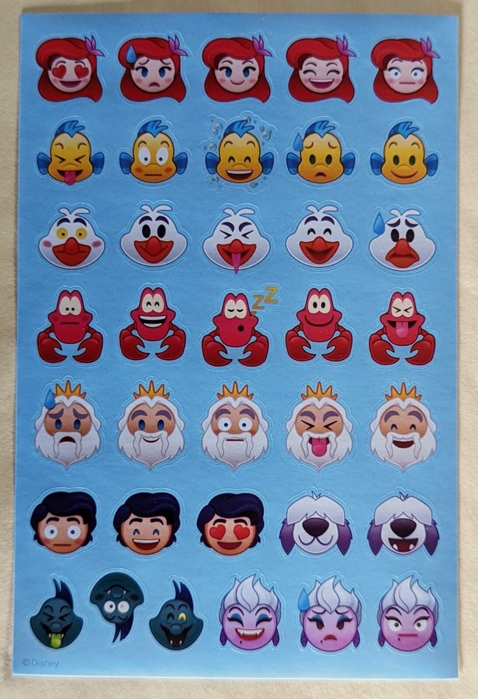 Disney Emoji Sticker Single Sheet