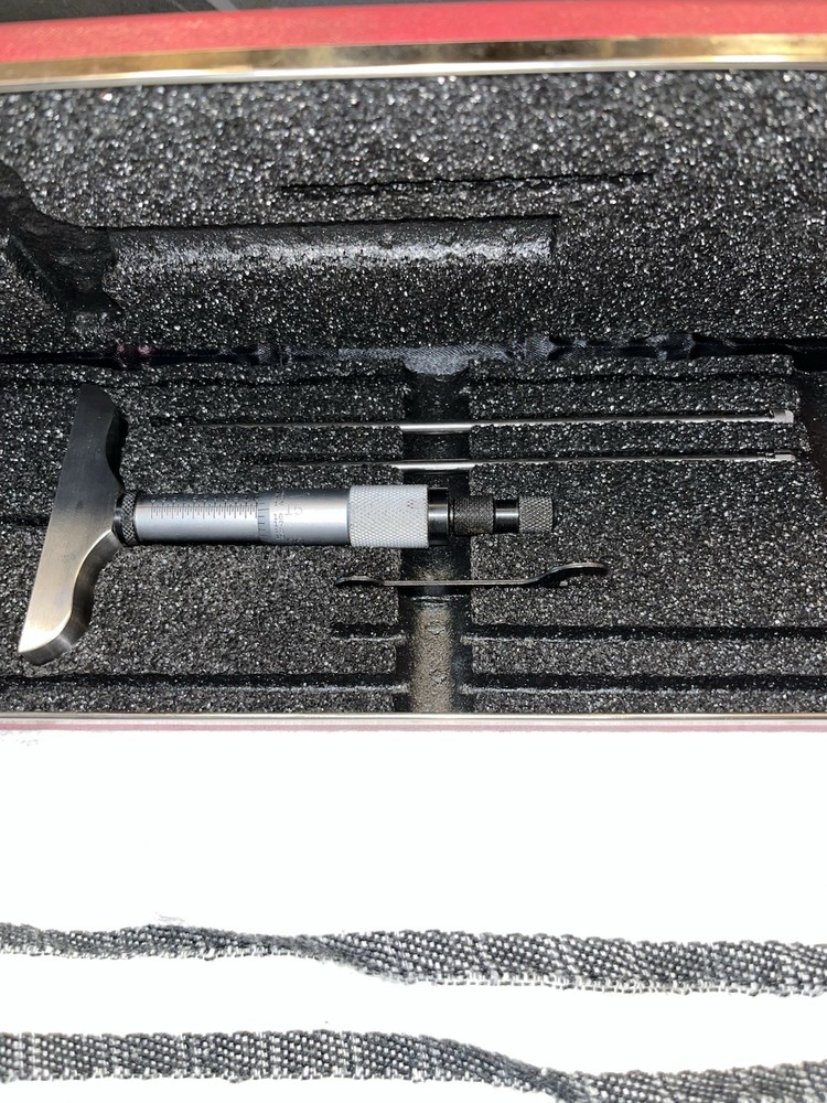 STARRETT 445AZ-3RL MICROMETER DEPTH GAGE 0-3"