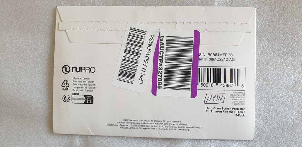 Nupro Anti-Glare Screen Protector for Amazon Fire HD 8 Tablet - (2 Pack)