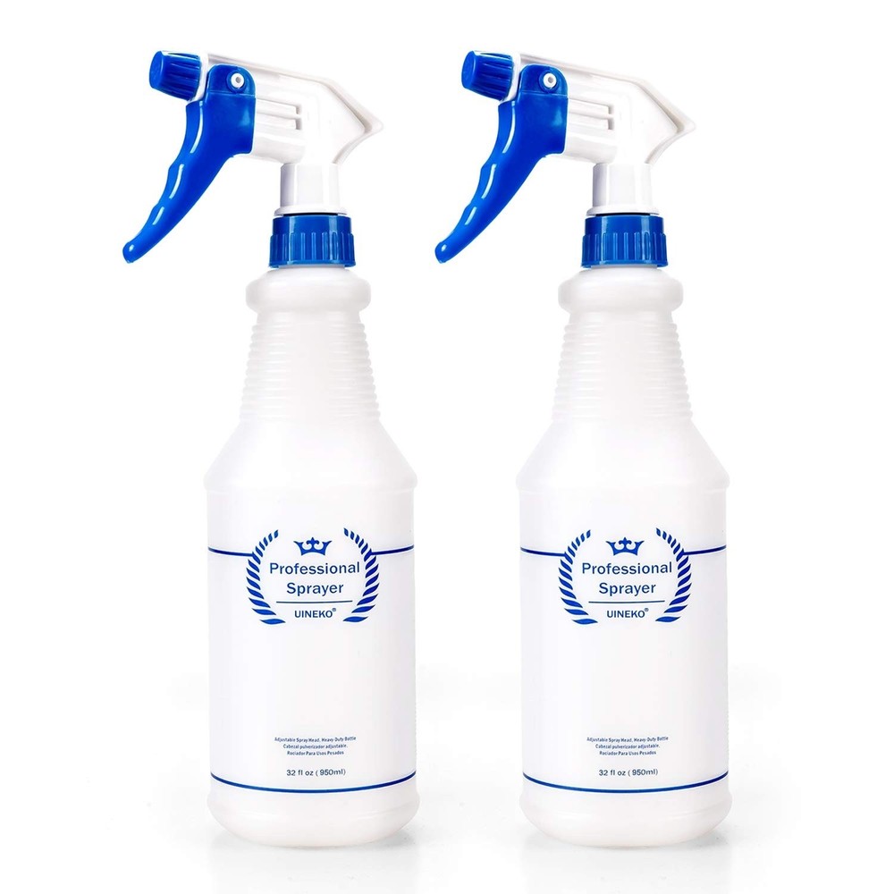 Plastic Spray Bottle, Empty Bottles (2 Pack 24 Oz), 2-Pack, Blue