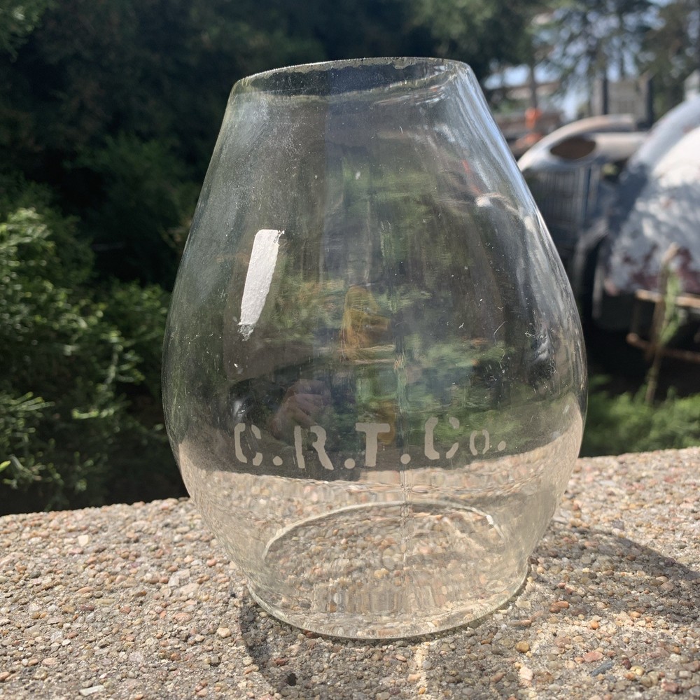 Chicago Rapid Transit Clear Tall Railroad Lantern Globe