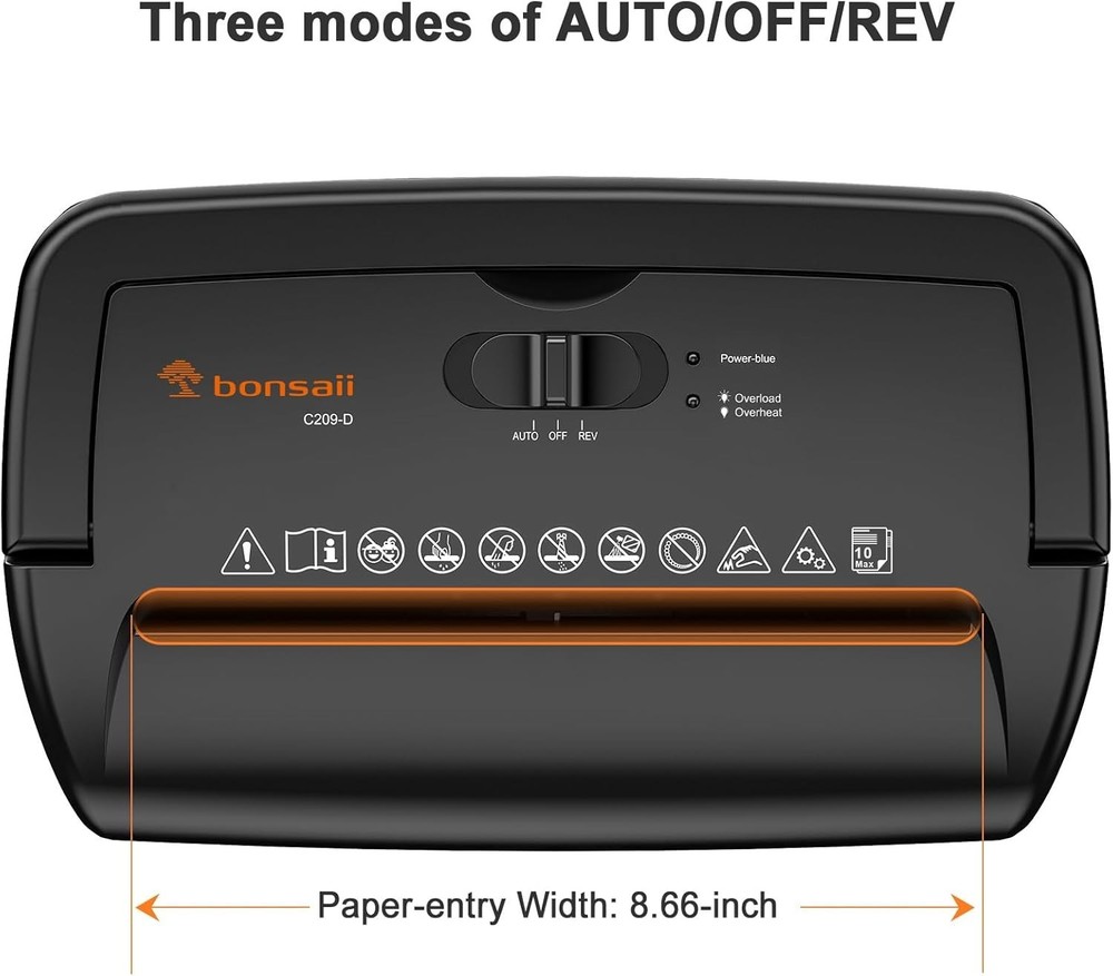 5.5 Gallon Office Paper Shredder - Efficient Cross-Cut for Secure Disposal