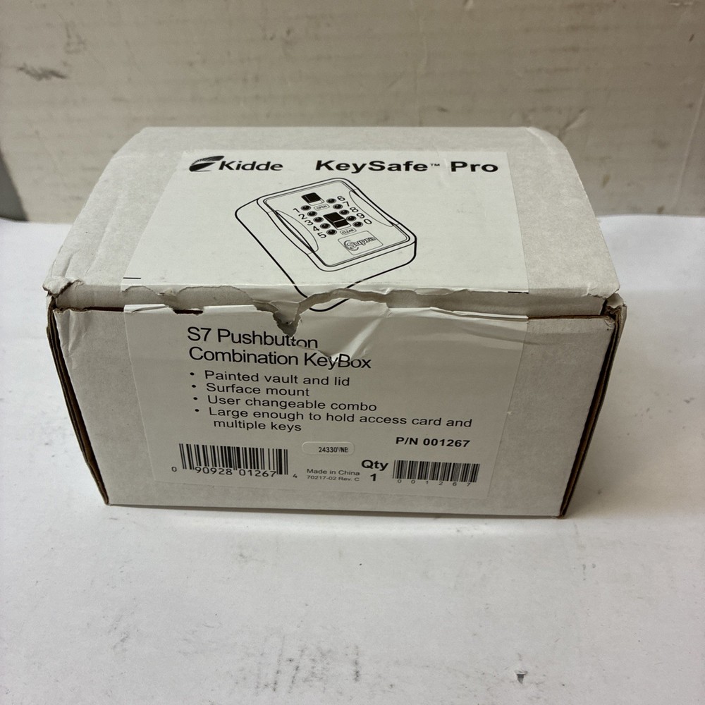 Kidde 001267 KeySafe Pro S7 Pushbutton Combination KeyBox New