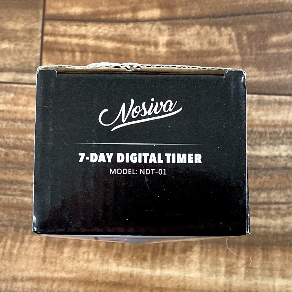 Nosiva 7-Day Digital Programmable Timer Model NDT-01 Energy Efficient New