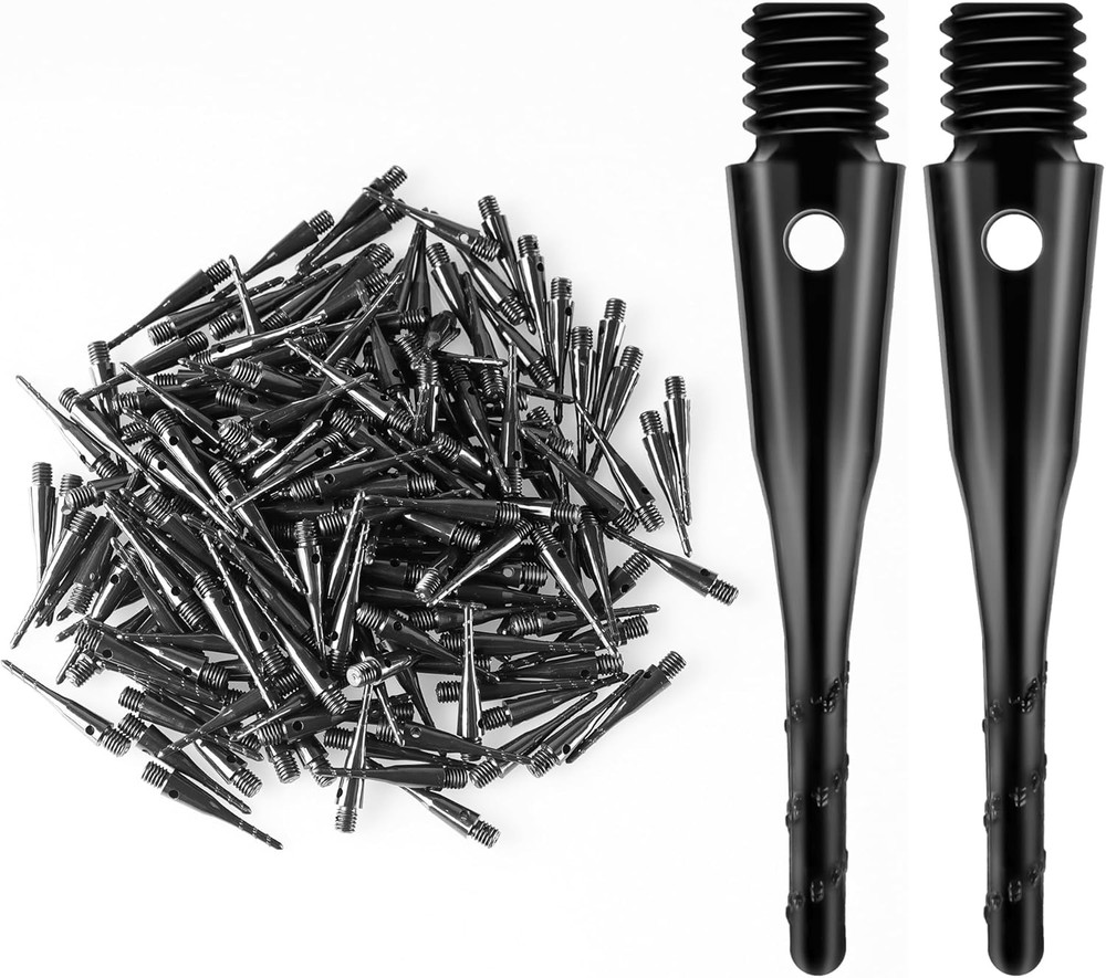 Darts Soft Tip,2Ba Thread Soft Tip Dart Point 200 Pack, Plastic Tip Dart Points,