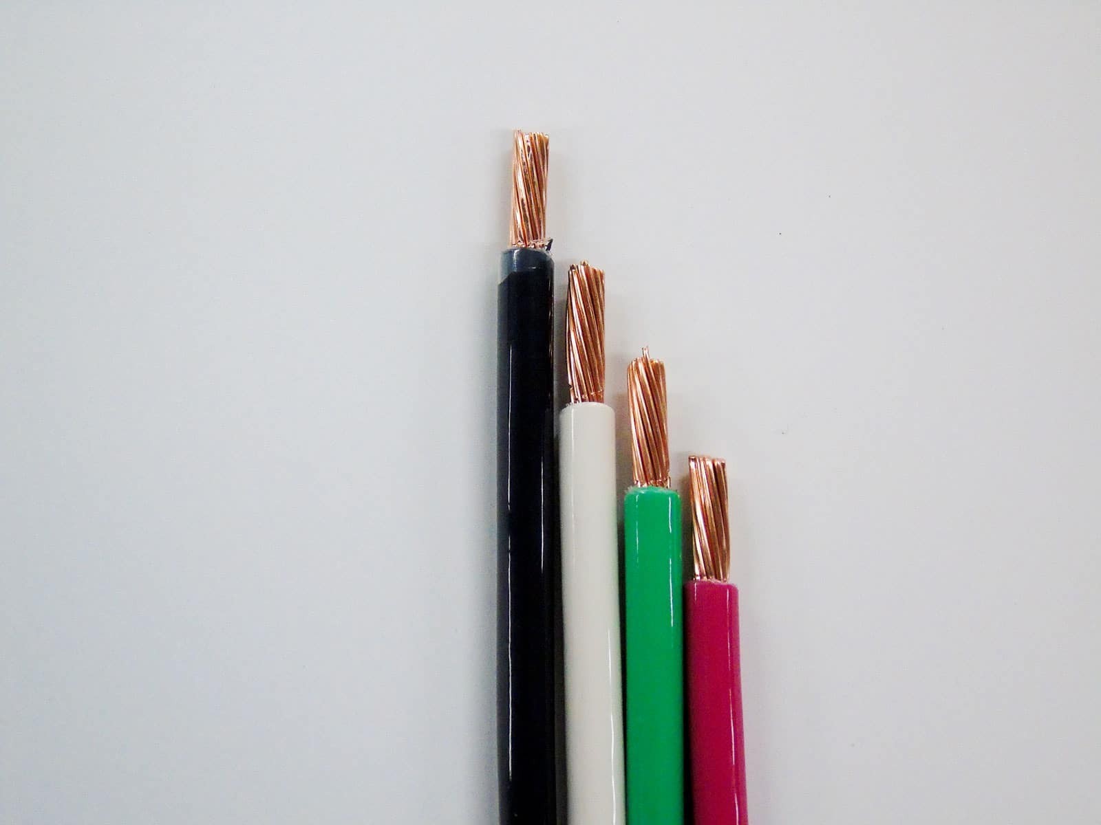 #14 AWG THHN Stranded Electrical Wire Black Green Red White