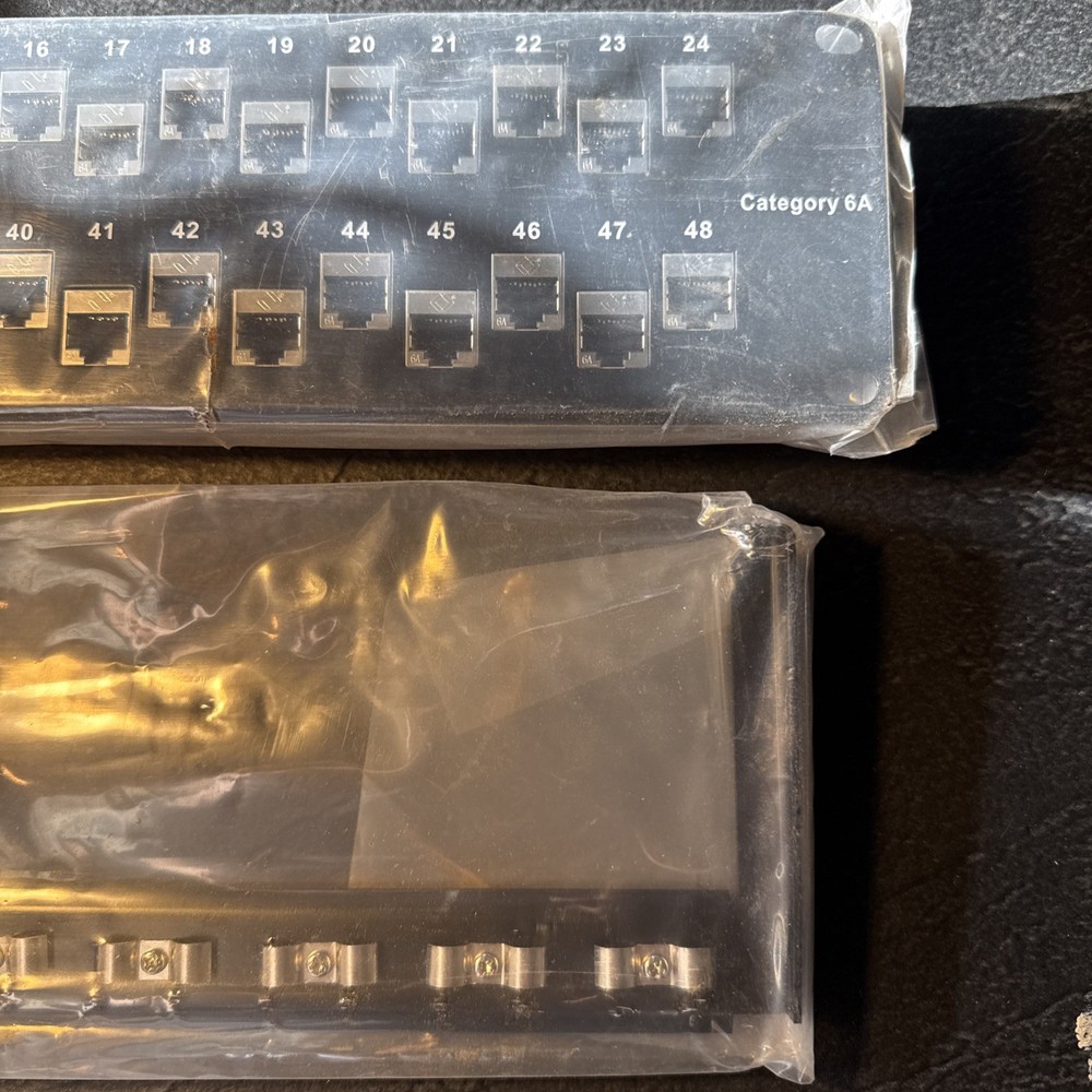 Black Box Category 6A Feed Through Panel Shielded - 48 Port