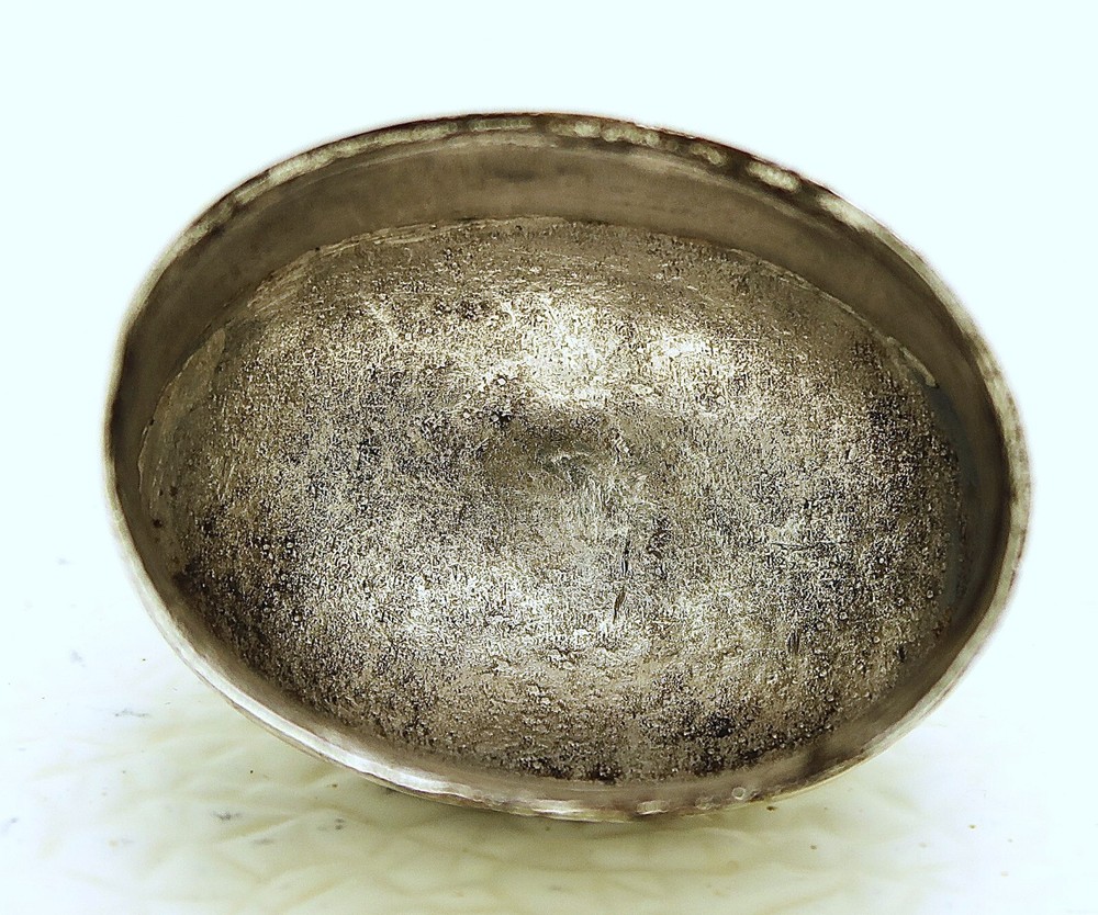 Norway Solid Silver Tea Caddy Engraved Pine cones Hallmarked AS c1790