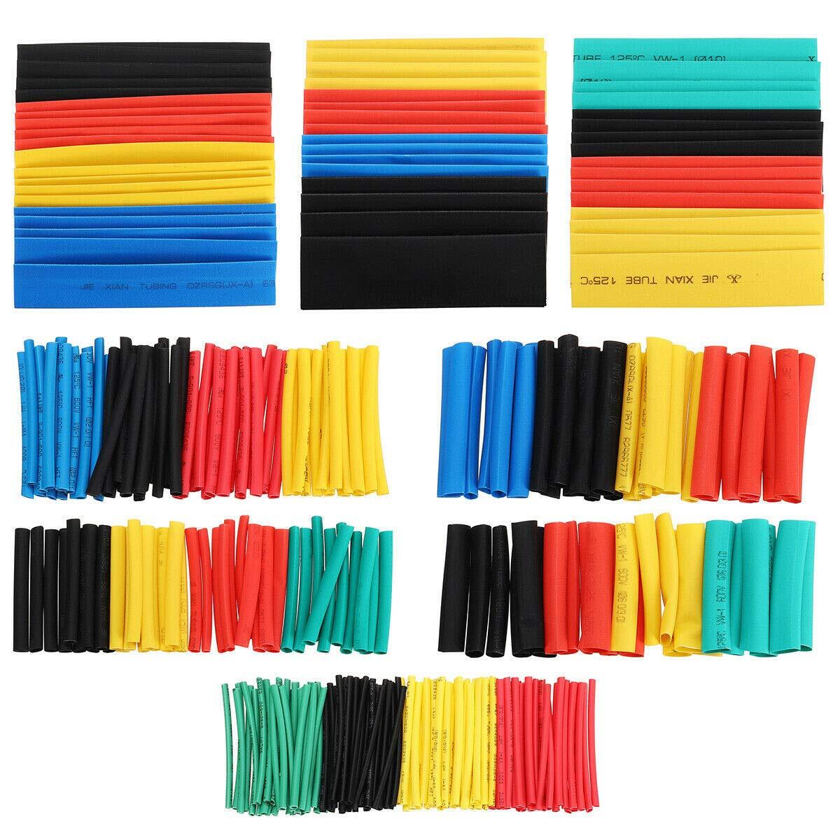 164pcs Multicolor Heat Shrink Tubing Electrical Wire Insulation Cable Sleeve Kit