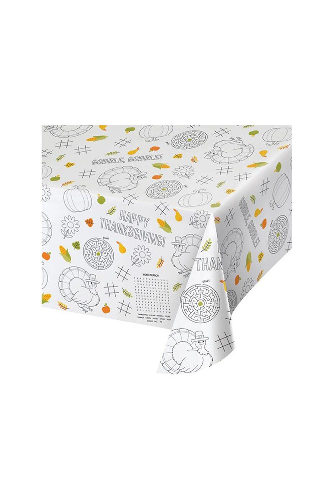 (12 Pack) 54 x 88″ Thanksgiving Activity Table Cover