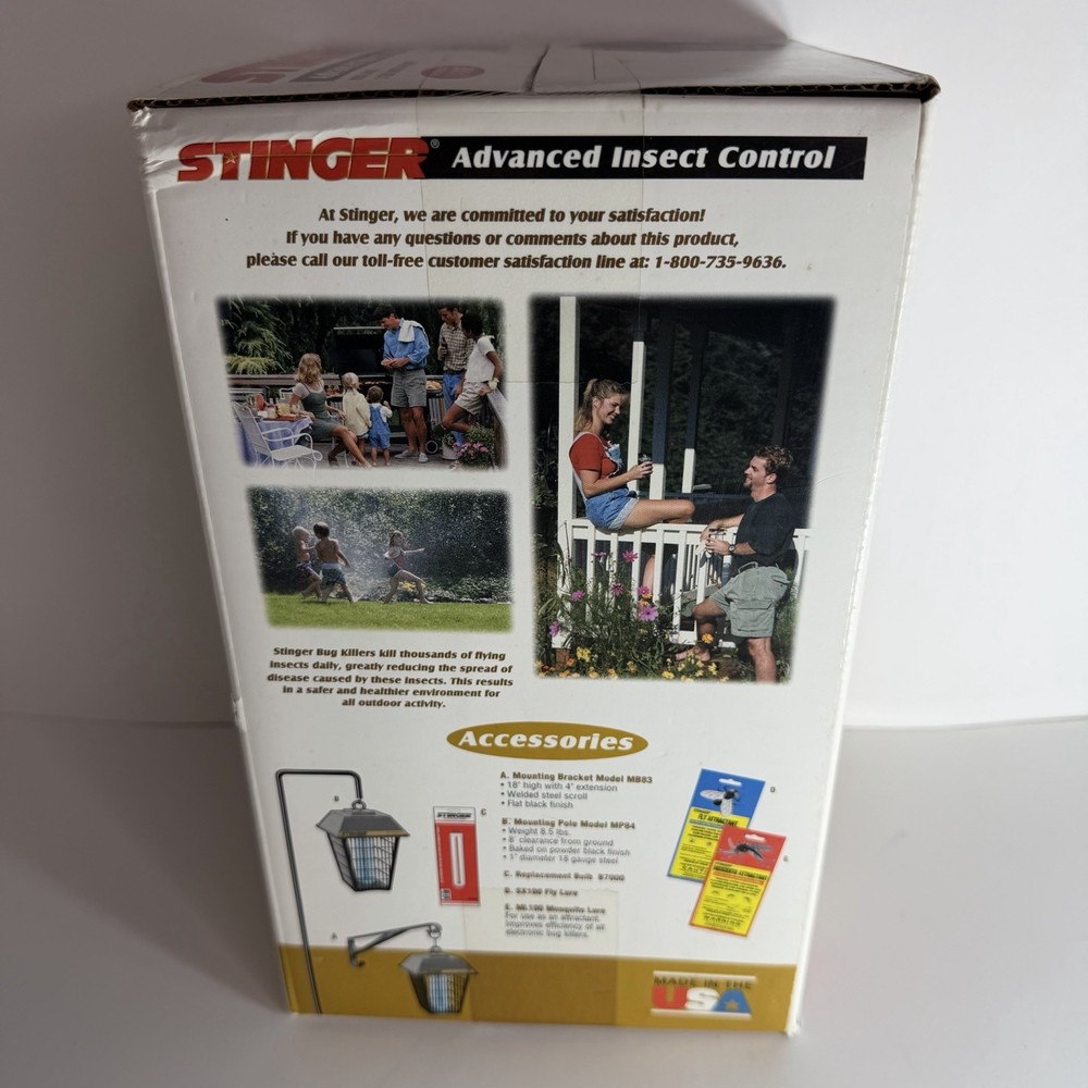 STINGER UV007 Bug Zapper Electronic Insect Control New Sealed