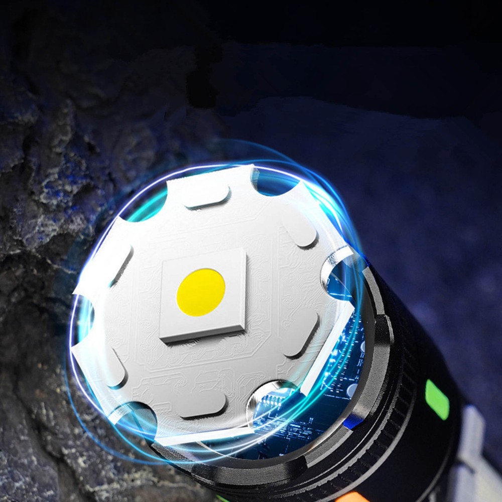 3000 Lumens LED Flashlight Rechargeable with 5 Modes Adjustable Head Portable