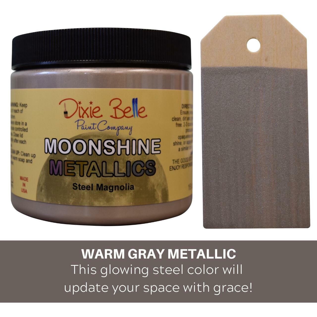 Dixie Belle Moonshine Metallic Paint 4 oz 16 oz FREE shipping over $35