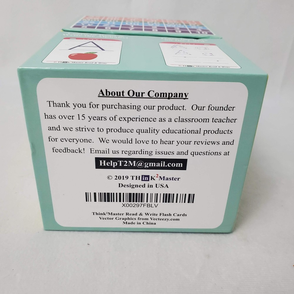 Think2Master Read & Write Flash Card Complete Learning System 186 Cards, 5 rings