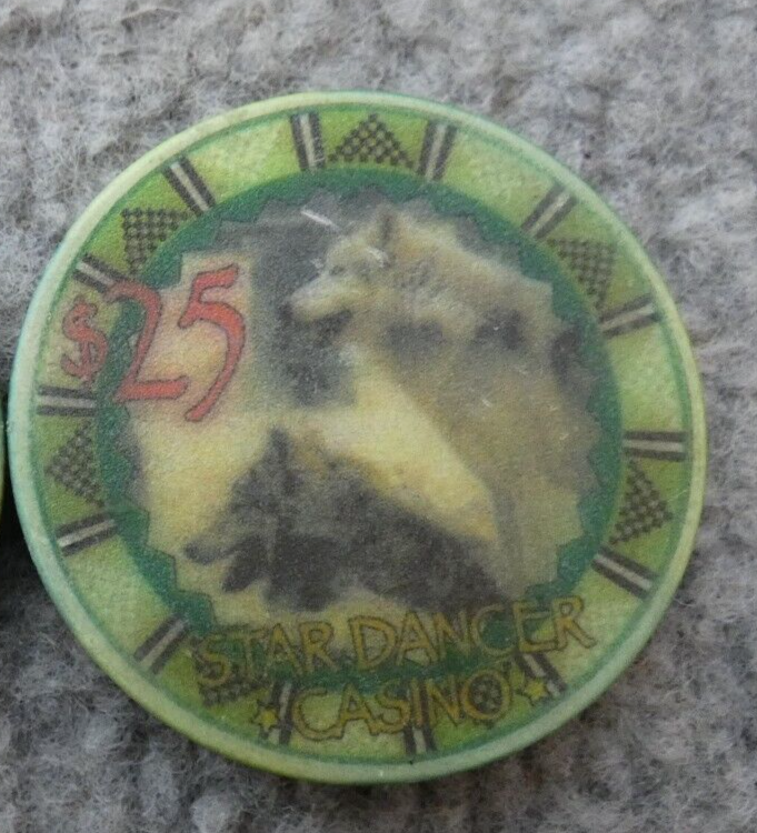 STARDANCER STAR DANCER CASINO CHIP TOKEN $25