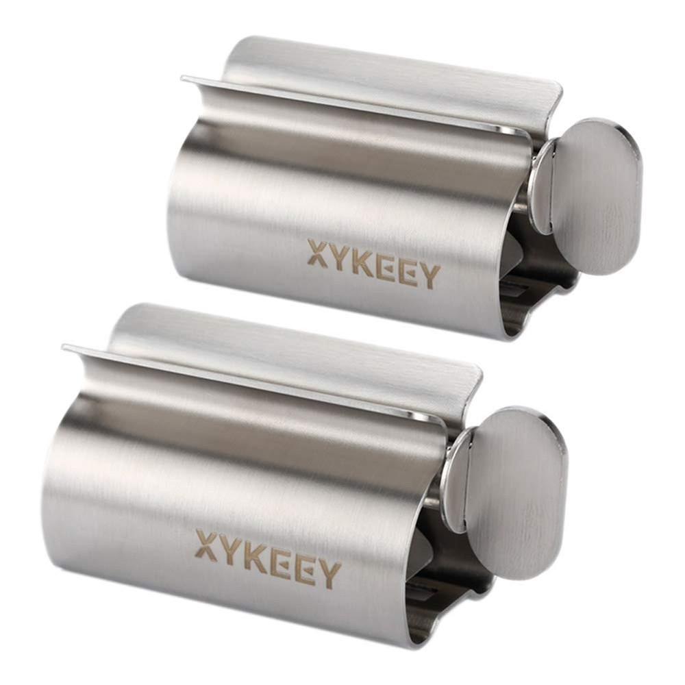 Toothpaste Squeezer Rollers Set - Metal Tube Wringer Holder Stand
