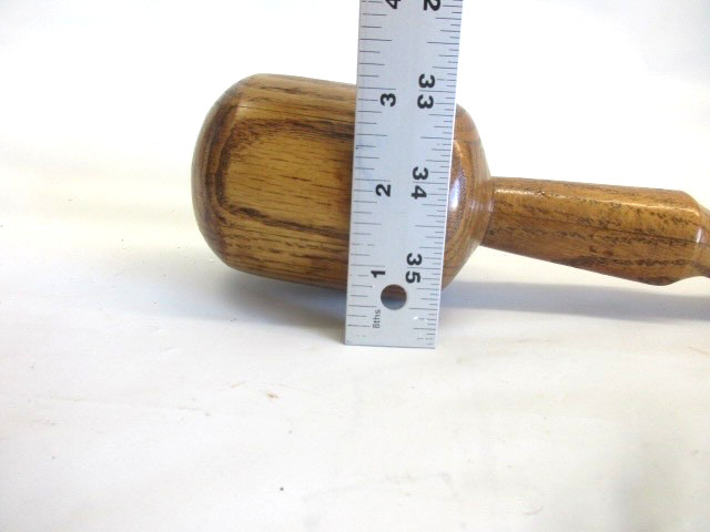 Oak carving chisel mallet or possibly Masonic gavel
