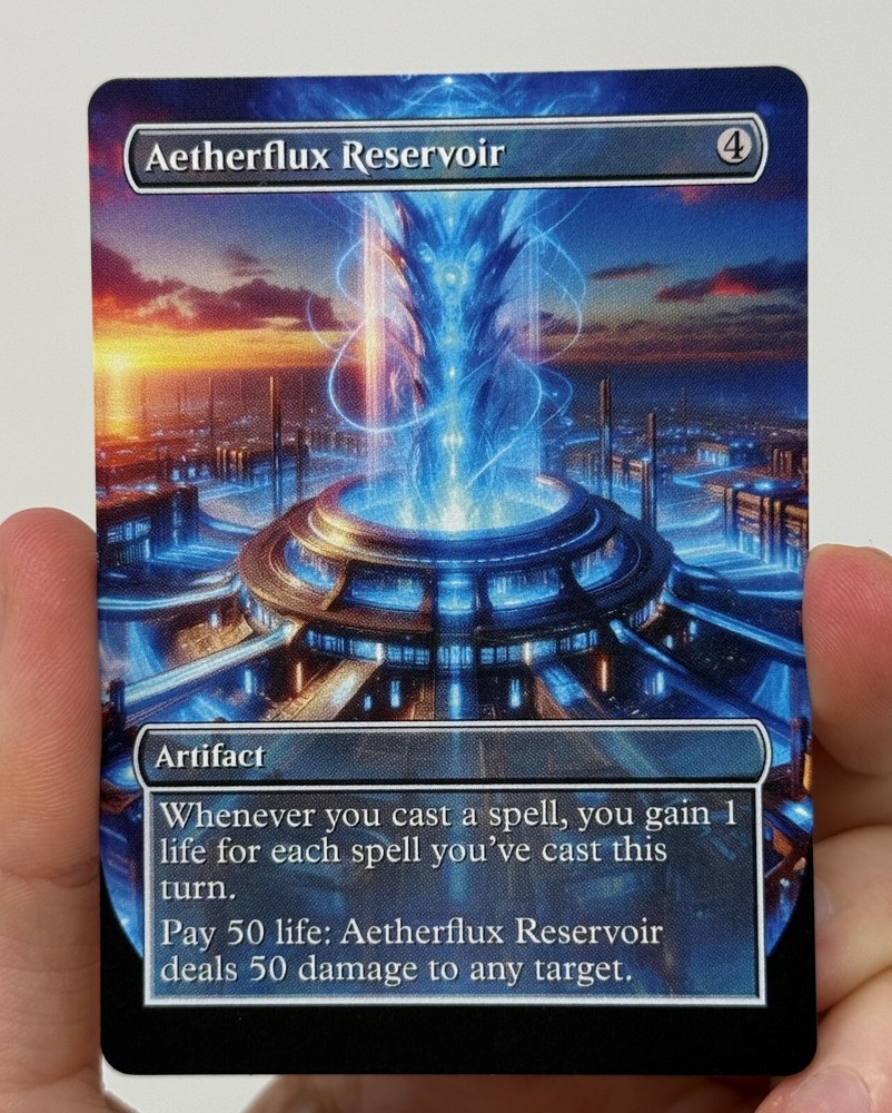 Aetherflux Reservoir Proxy Card with Custom designed art