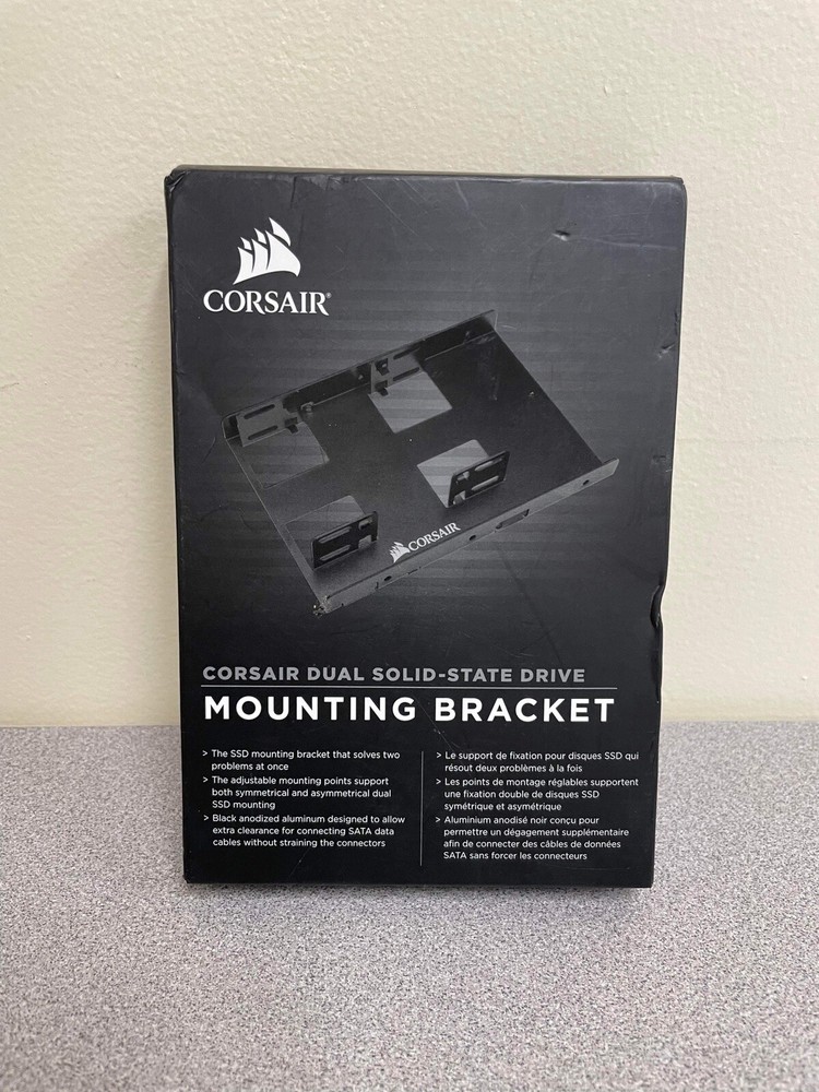 Corsair Dual SSD Solid State Mounting Bracket 3.5" To 2.5” Adapter CSSD-BRKT2