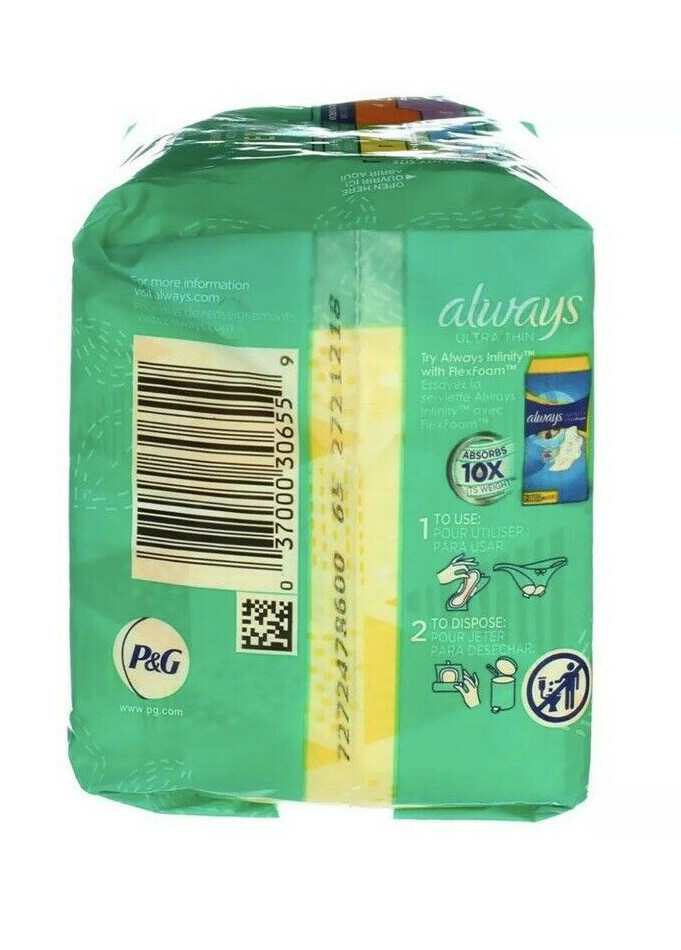 Always Ultra Thin Size 1 Regular 18 Pads