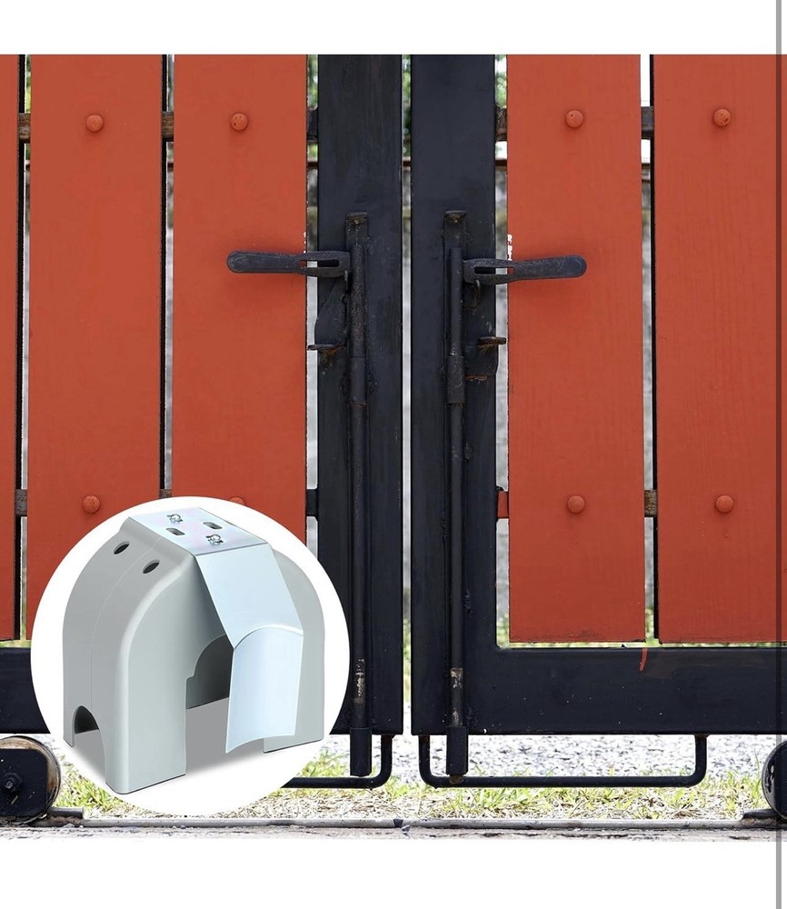 4 Pack Poly Covers w/ Brackets for 3", 4", 6 5/8" Cantilever Gate Rollers 🔒