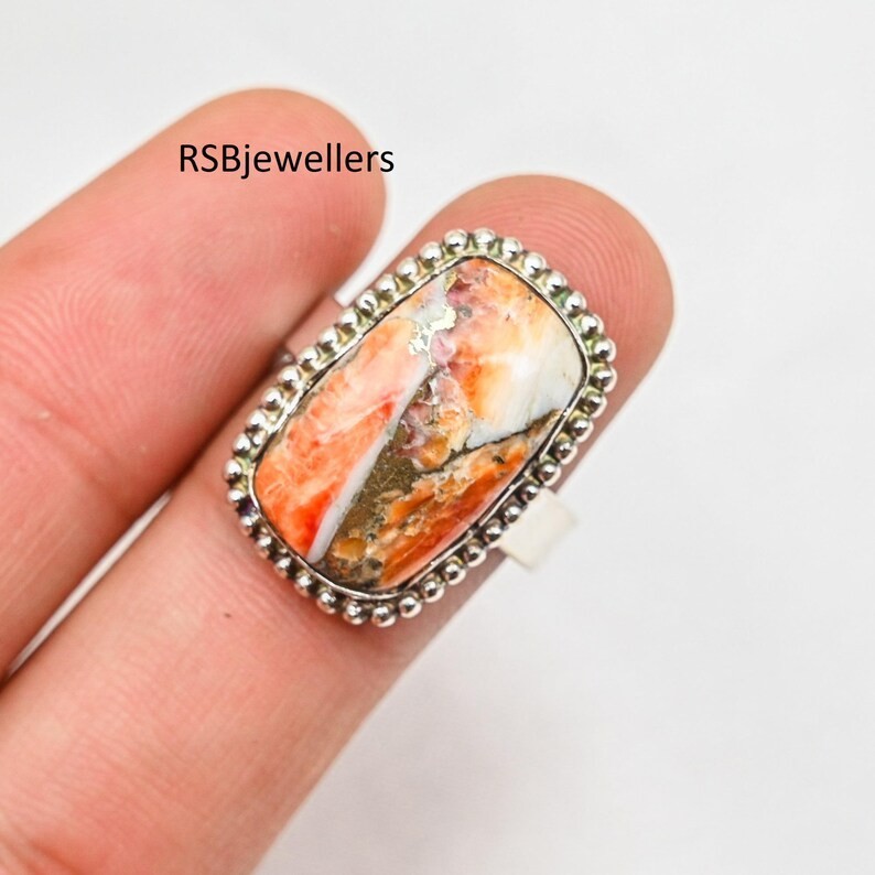 925 Sterling Silver Ring, Handmade Ring, Oyster Turquoise Ring, Statem All Size