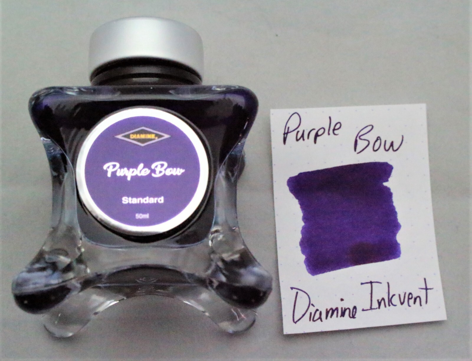 Diamine 50 ml Blue Edition Fountain Pen Bottled Ink Inkvent Purple Bow