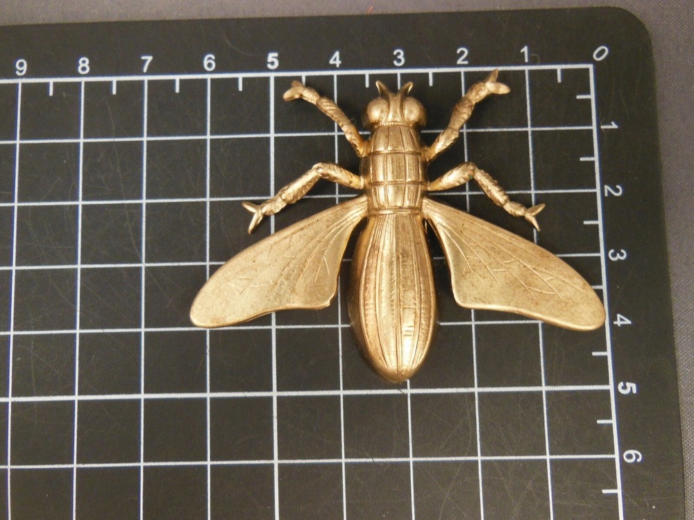 Brass Fly Insect Bug X-Large jewelry finding (osb136)