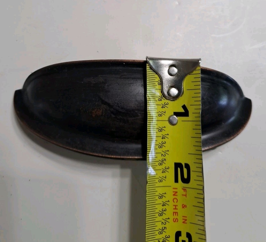Set If 4 Brass Cup Style Drawer Pulls