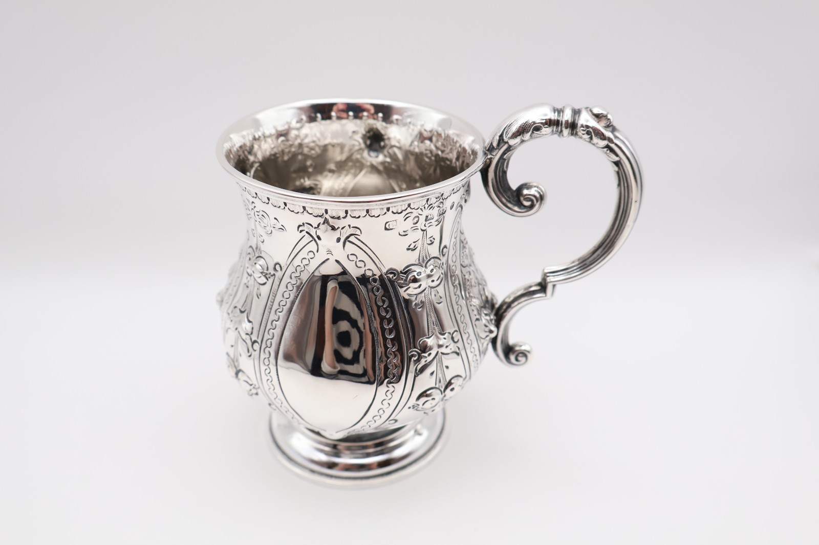Heavy Quality Antique Victorian Solid Silver Tankard Cup Birmingham 1868