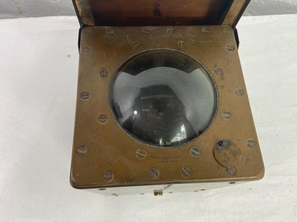 Vintage John E. Hand & Sons Co Model LMC-101-D Maritime Copper Cased Compass