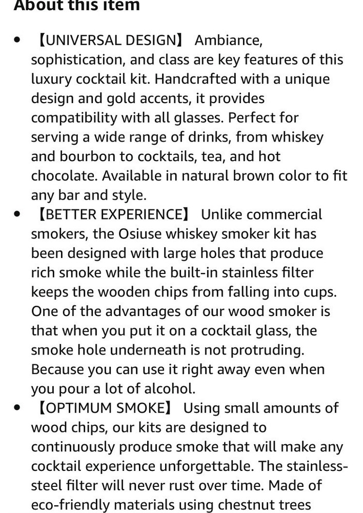 Cocktail Smoker Kit with Torch