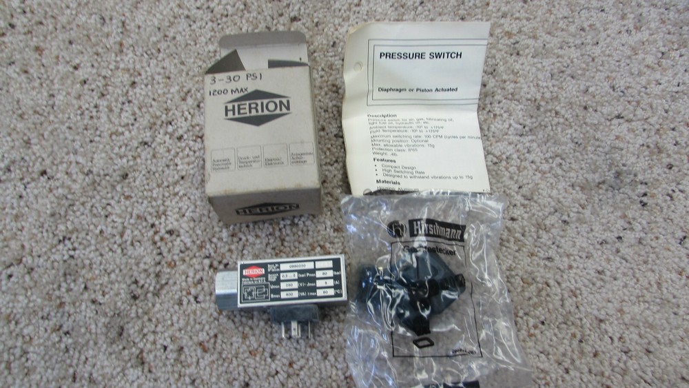 Herion 0880220 Pressure Switch NIB
