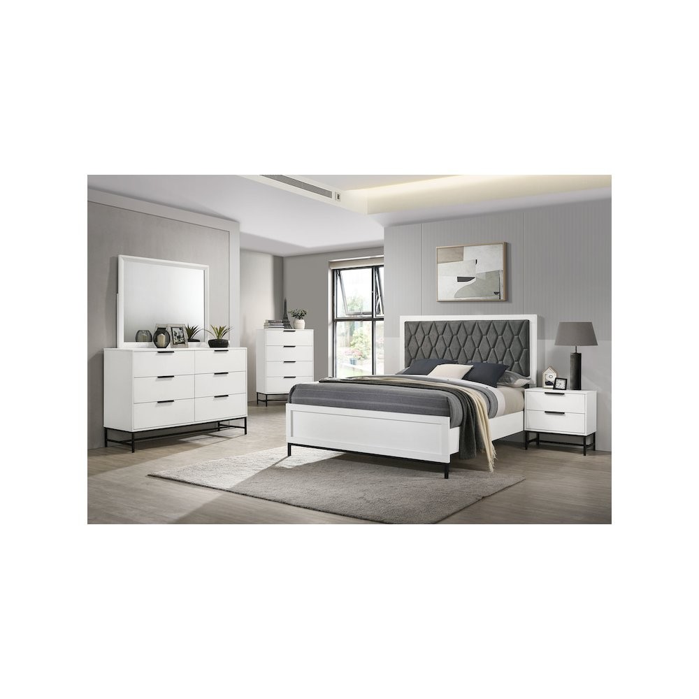 Sonora 5-piece Eastern King Bedroom Set White