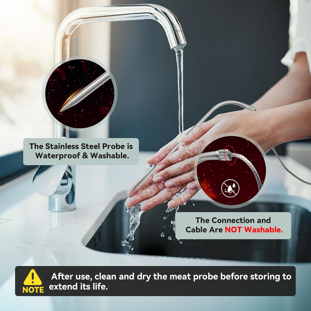 Meat Probe Replacement for Tp700 Digital Thermometer BBQ Temperature Sensor