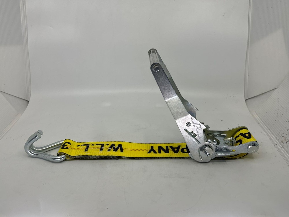 2"X30' Long Handle Ratchet Strap with J-Hooks 4 Pack