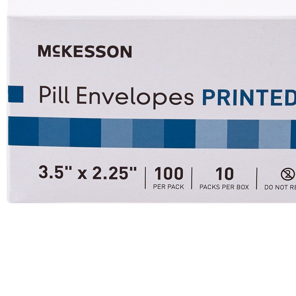 McKesson White Medication Envelope 63-4415 100 per Pack