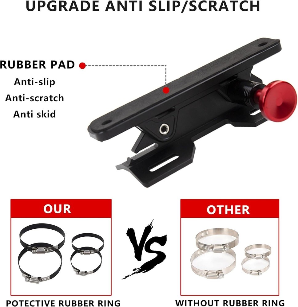 Quick Release Fire Extinguisher Mount - Aluminum Adjustable UTV Roll Bar