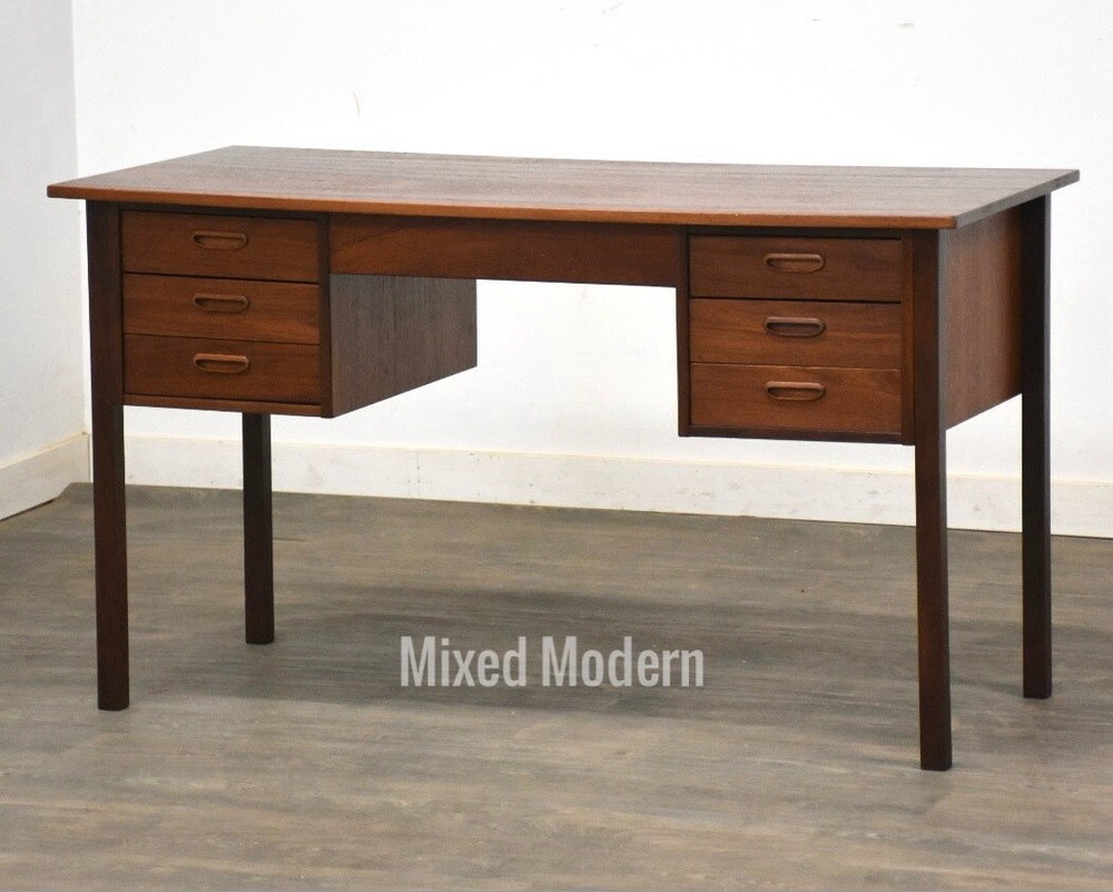 Refinished Danish Modern Teak Desk
