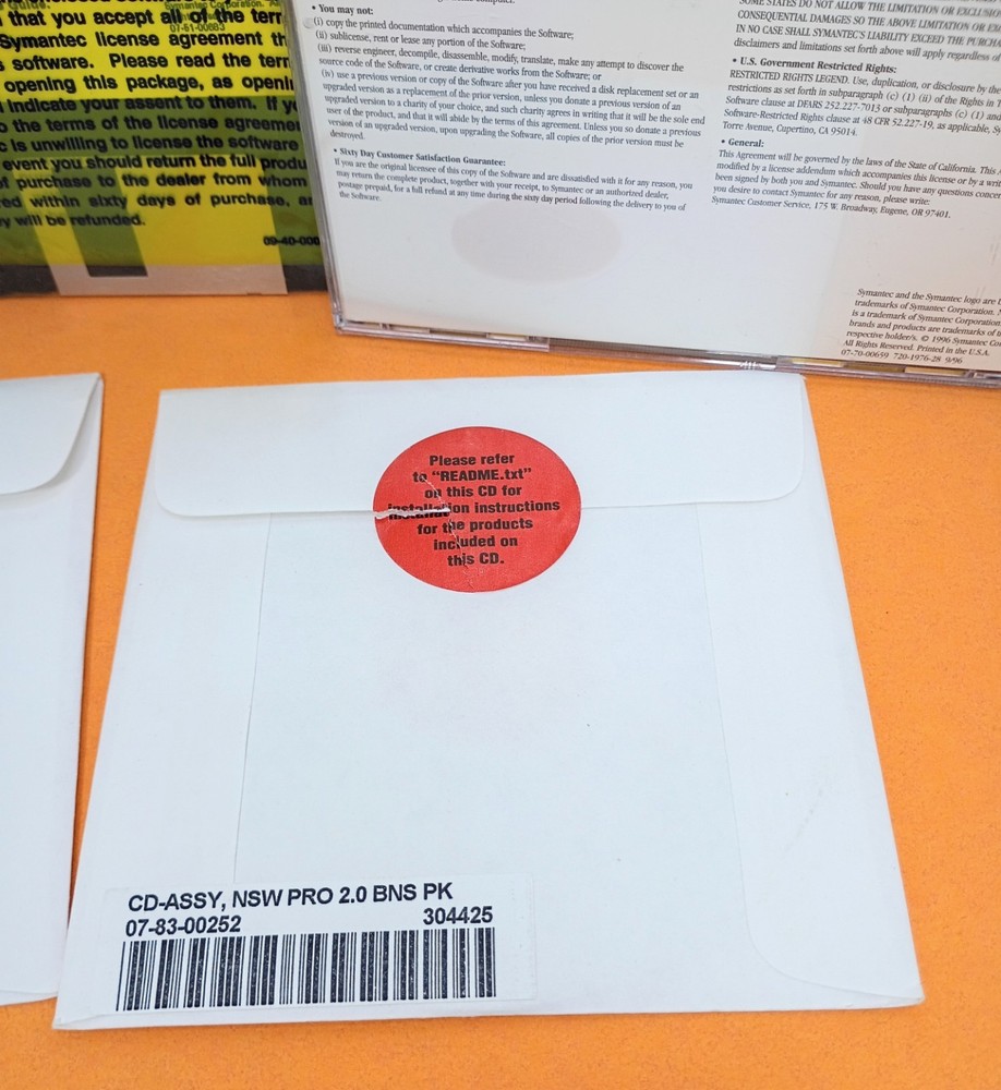 ☣️ Symantec Norton Utilities Version 2.0 SystemWorks PRO CD Software PC Tools
