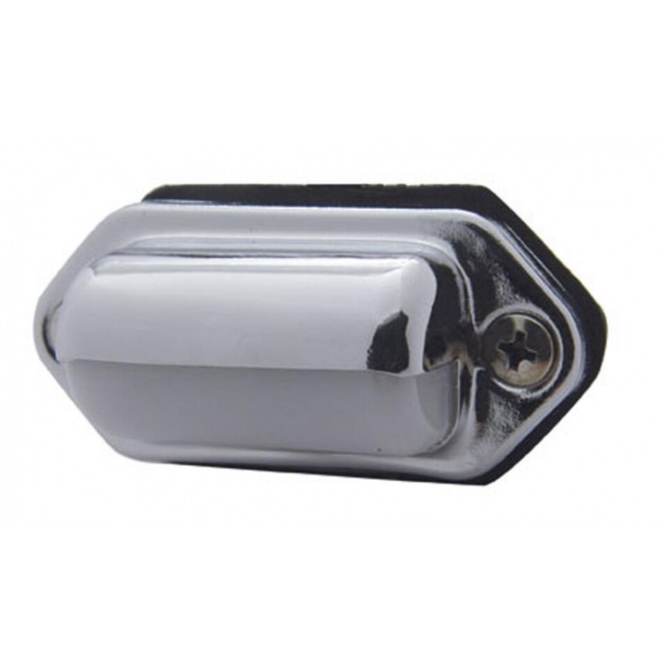 Chrome Rear Center Panel w/ Four 4" Lights & Stainless Bezels