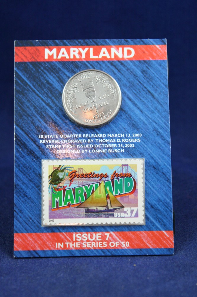 2000 STATE QUARTER and Stamp Set