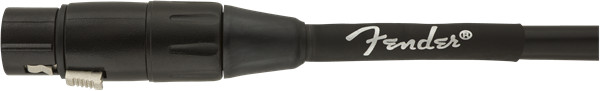Fender Professional Series Microphone/Mic XLR Cable, Black, 10' ft