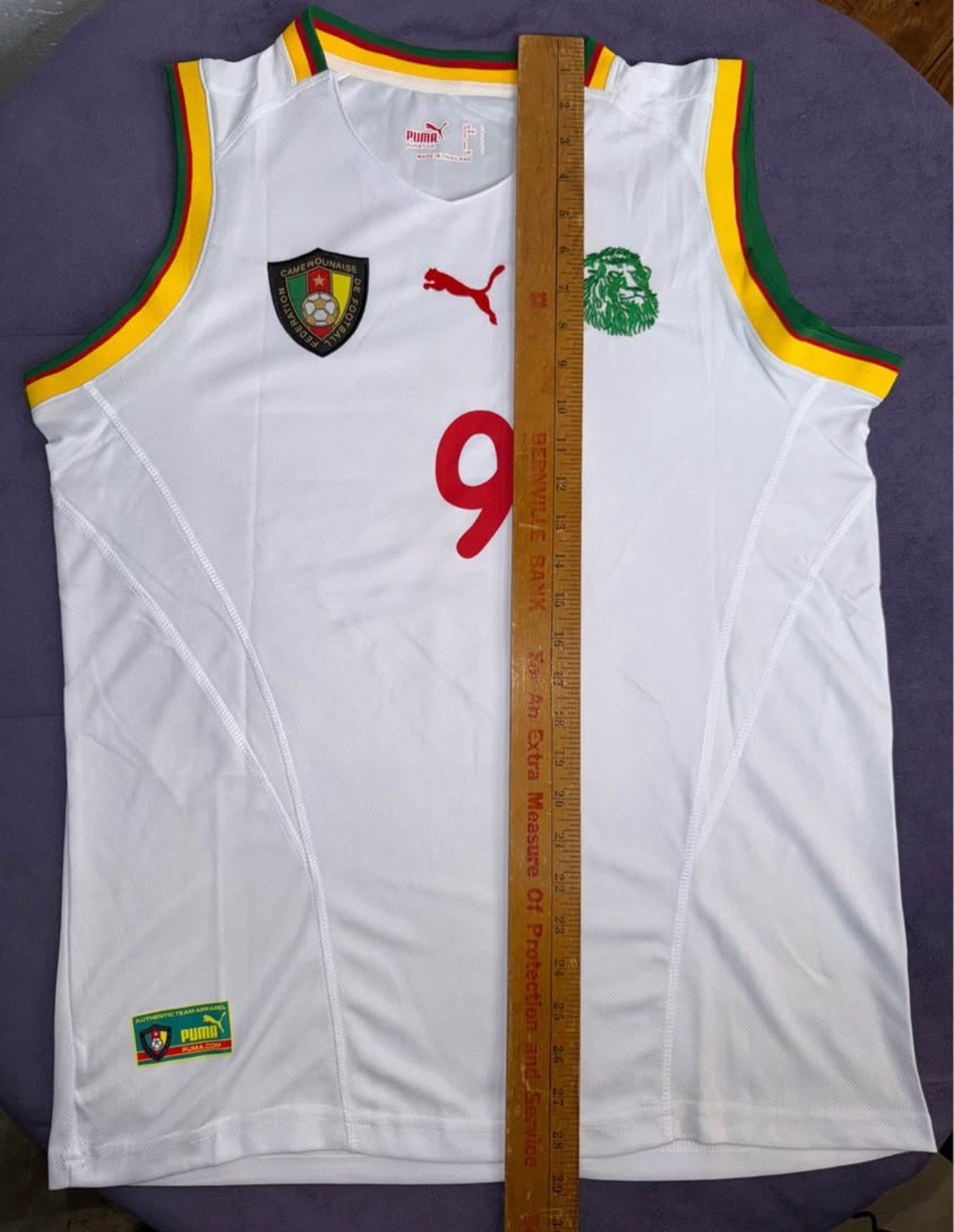 Cameroon 2002 Away WC Men’s L Soccer Jersey ETO’O #9