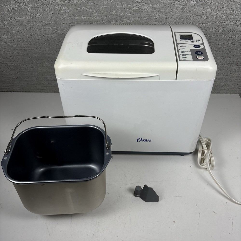 Oster Bread Maker Machine Model 5834 Automatic Dough Bake White Tested