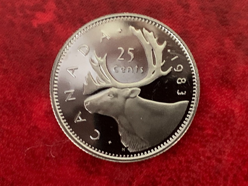 Canada 25 Cent 1983 Proof Coin-Uncirculated